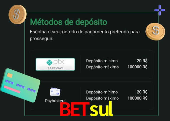 O cassino Betsul oferece uma grande variedade de métodos de pagamento